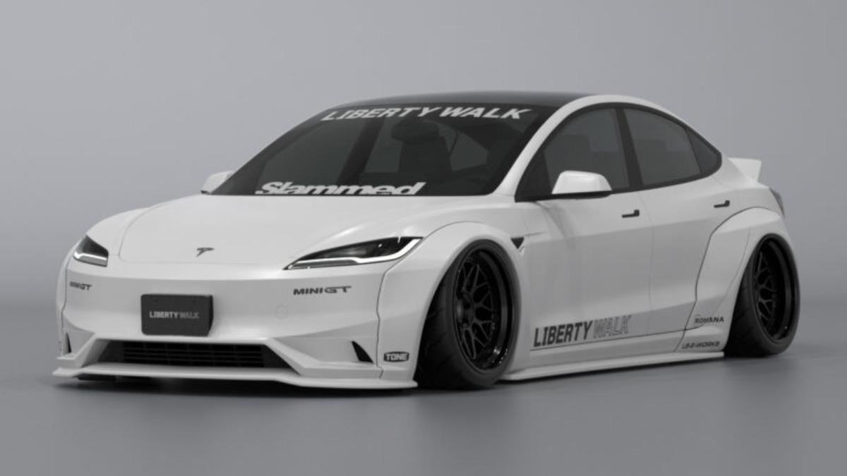 Model 3改裝新選擇!Liberty Walk推專屬寬體