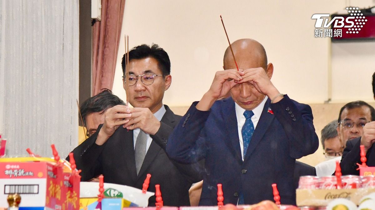 立法院長韓國瑜主持立法院中元普渡儀式。(圖/胡瑞麒攝)