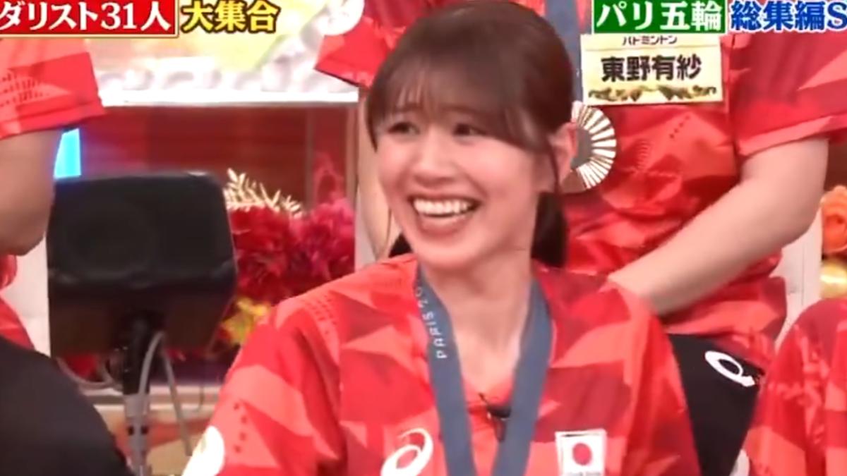志田千陽見偶像山下美月,秒變迷妹傻笑。(圖/翻攝自X @M_Actor_fav)