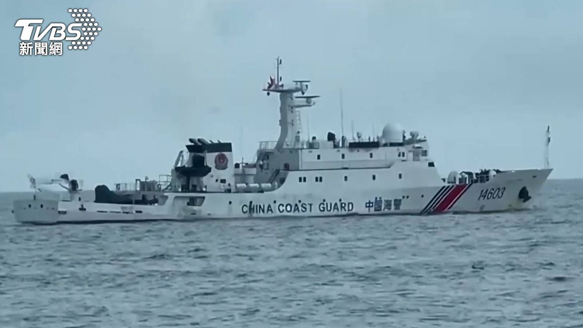 金門外海陸漁船沉沒,目前還在搜救中。(圖/TVBS)