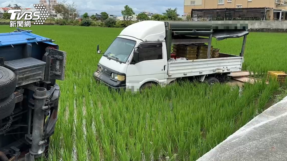 所幸白車車主沒有在車上。（圖／TVBS）