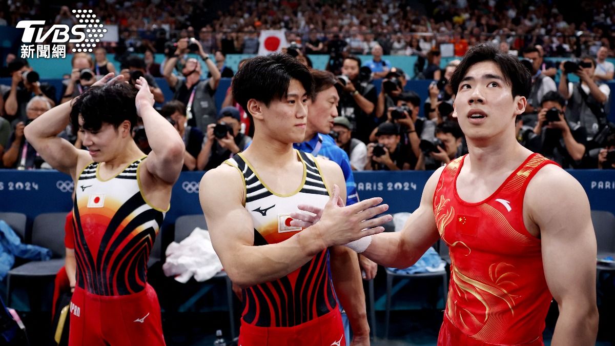 日本體操男團堅持到底逆轉奪金。(圖/達志影像路透社)