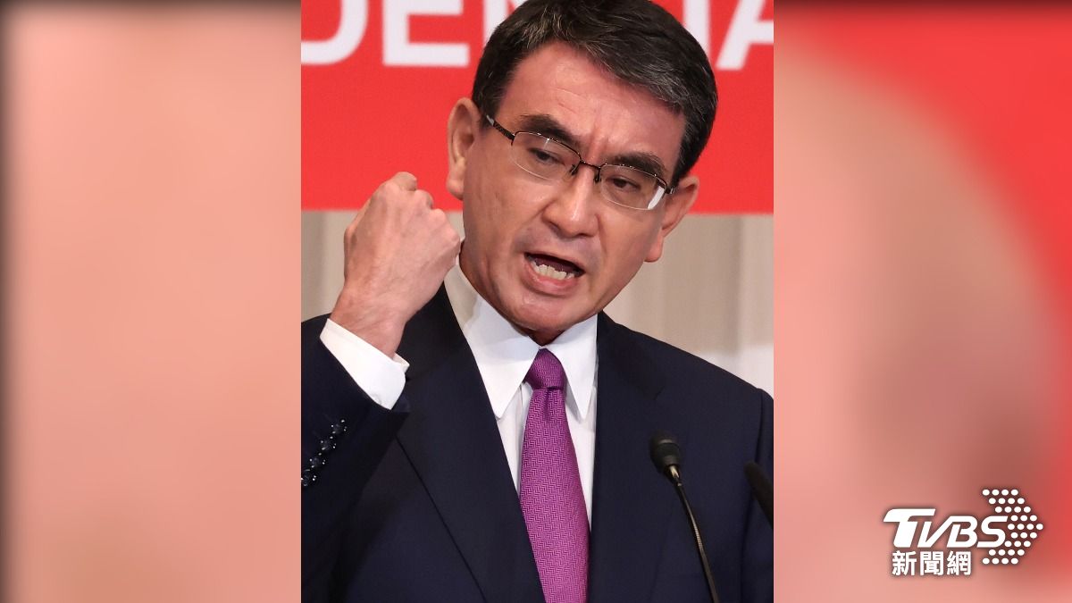 河野太郎。(圖/達志影像路透社)