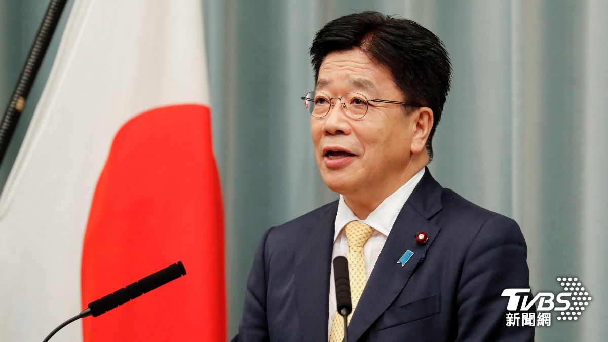 加藤勝信。(圖/達志影像路透社)