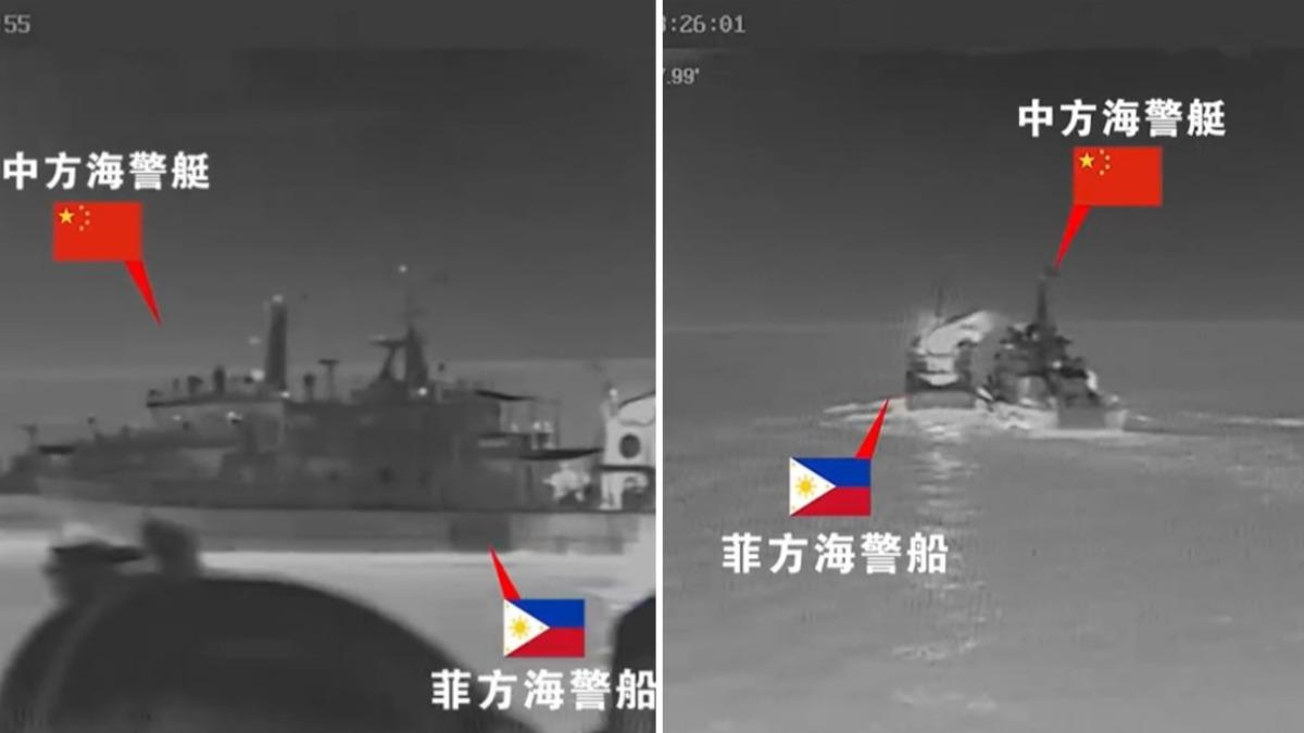 南海再升溫!中、菲海警船衝撞畫面曝 陸指控責任全在菲
