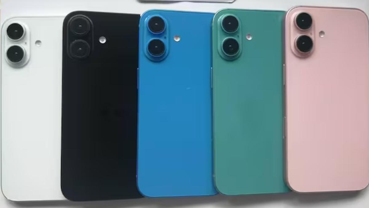 iPhone 16除了黑、白2種配色外,還有包括藍色、綠色和粉紅色。(圖/翻攝自INDIA TODAY)