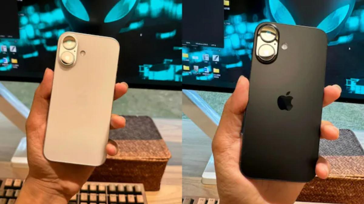 iPhone 16後置的2顆鏡頭改為垂直排列,相機模組的形狀像藥丸。(圖/翻攝自INDIA TODAY)