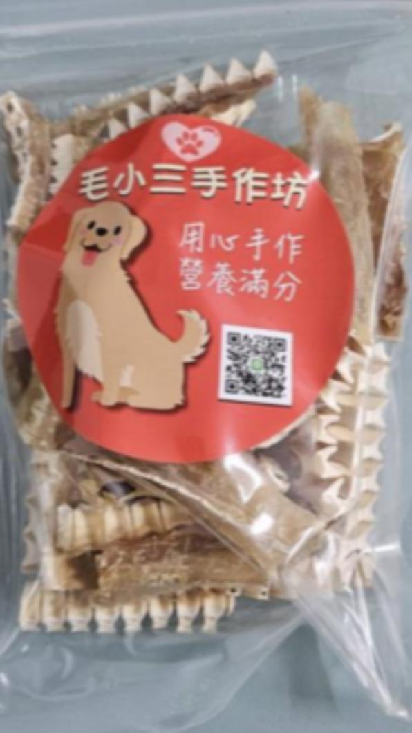 毛小三手作坊委製之香酥鯊魚骨檢出沙門氏桿菌，且砷、汞含量超出安全容許標準。（圖／農業部提供）