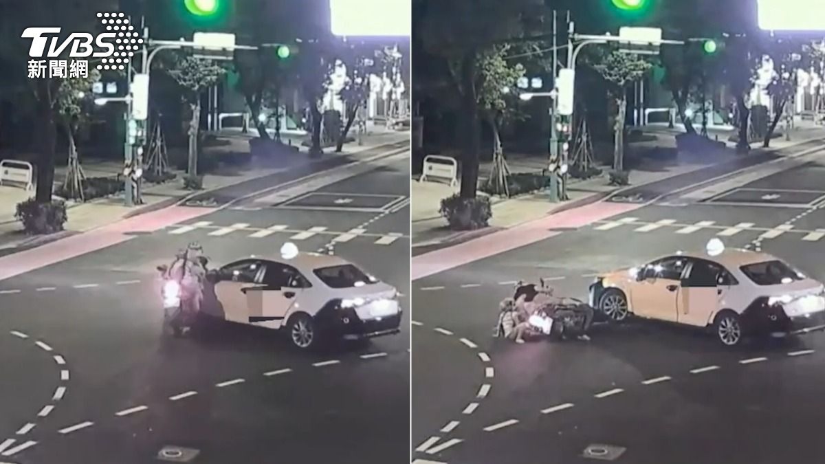 煞不住!「四貼」機車撞鬼切計程車 撞人、被撞的全開單