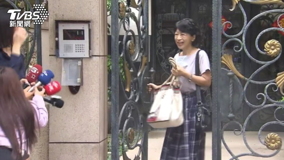 陳佩琪今(20)日難得受訪。(圖/TVBS)