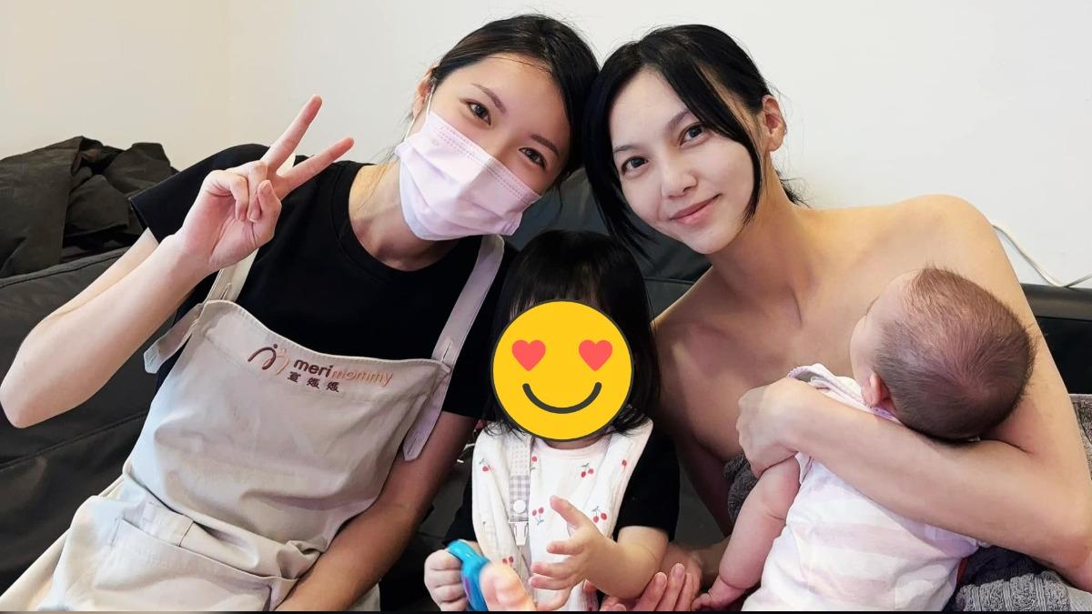 陳緗妮請專業人士幫忙疏通胸部。(圖/翻攝自陳緗妮臉書)