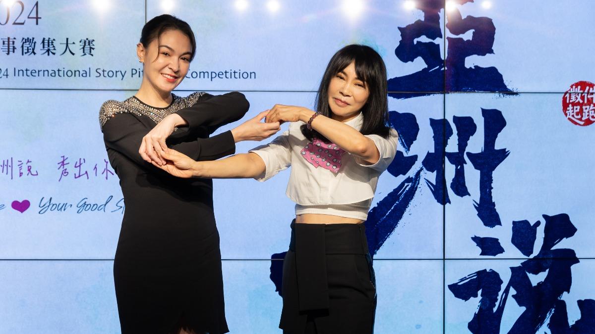 張榕容(左)、柴智屏擔任劇本評審。(圖/七十六號原子提供)