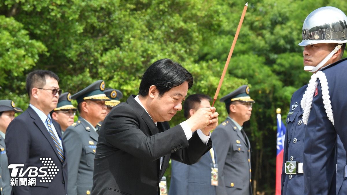 總統賴清德主持八二三砲戰66週年追思祭典。(圖/胡瑞麒攝)