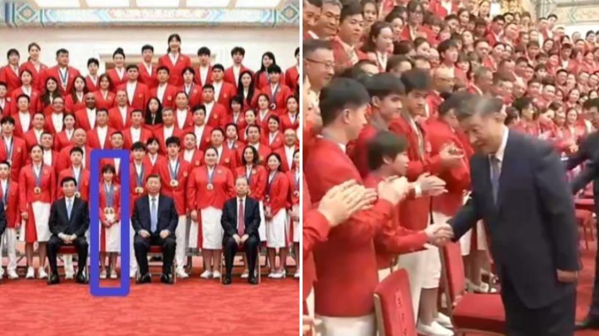 與「誤入巨人國」全紅嬋合照 習近平特別彎腰握手對話曝