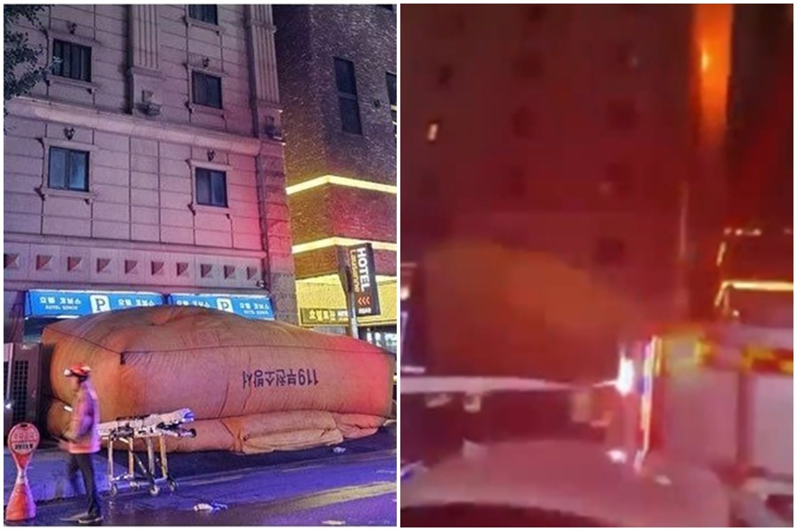 韓消防氣墊爆超過使用年限 飯店大火男女跳窗「遭彈飛落地身亡」