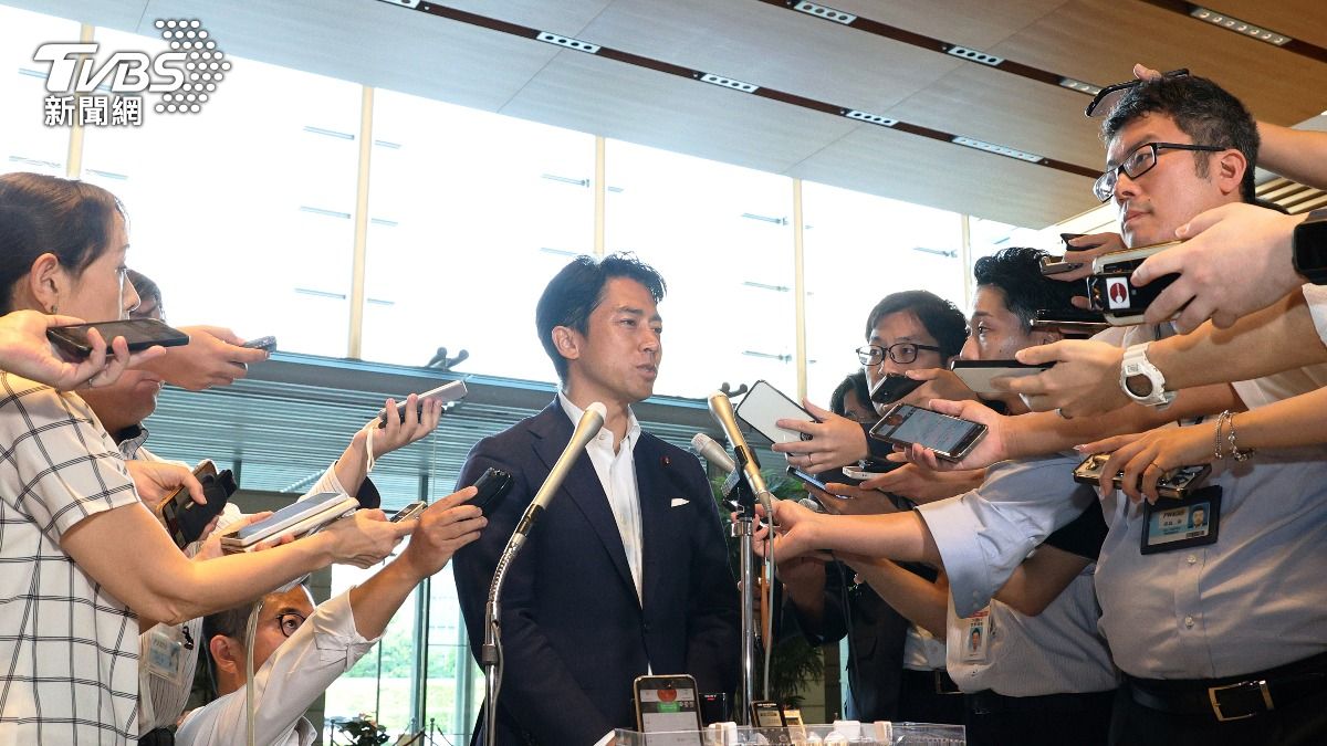 日本自民黨總裁選舉人數創新高，小泉支持率居第１石破居第２，圖為小泉進次郎。（圖／達志影像美聯社）