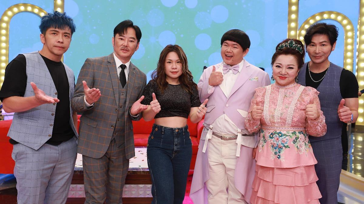 台一線、陽帆、符瓊音、白冰冰和林育羣日前一起錄影。(圖/民視提供)