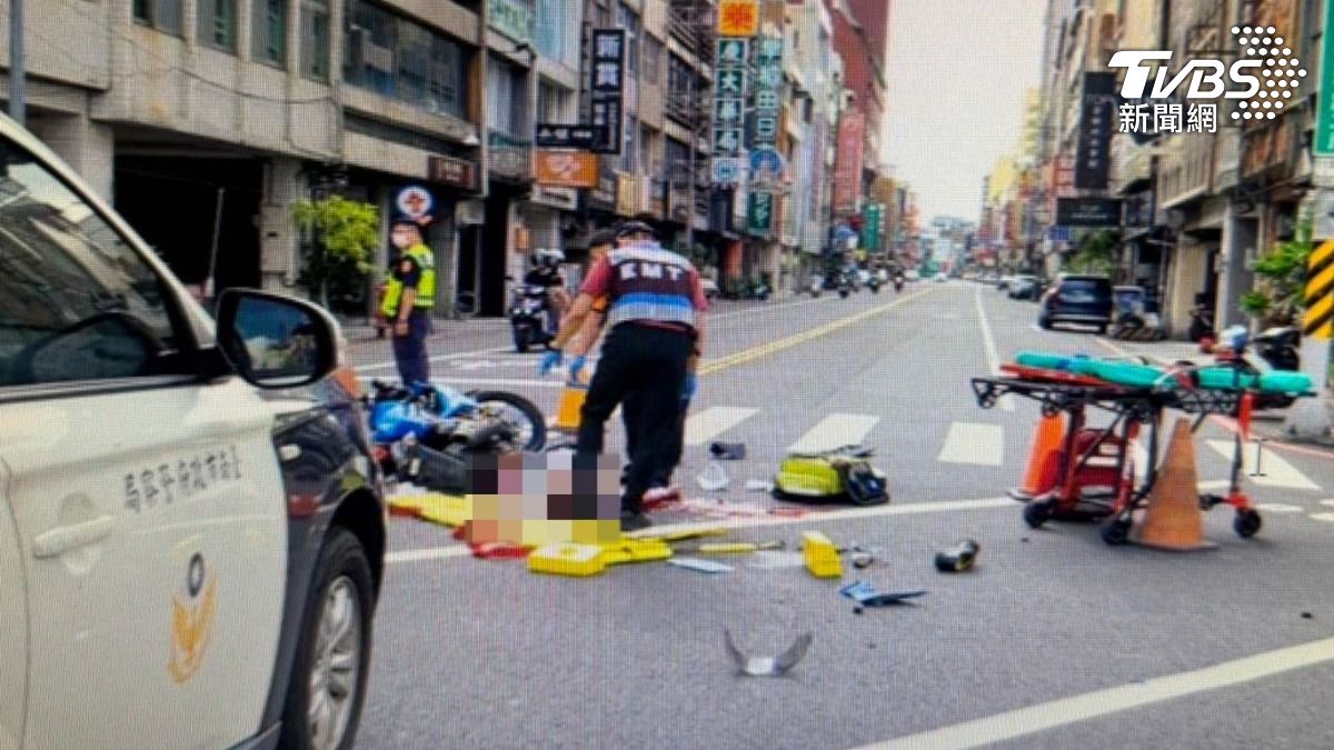 快訊/台南檔車高速猛撞小黃 騎士遭玻璃「刎頸」噴血慘死