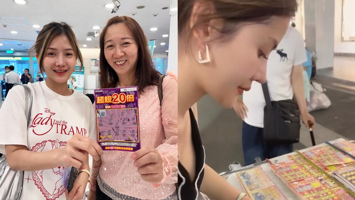 來台旅遊刮出大獎!泰國正妹「爽中200萬」 超旺彩券攤曝光