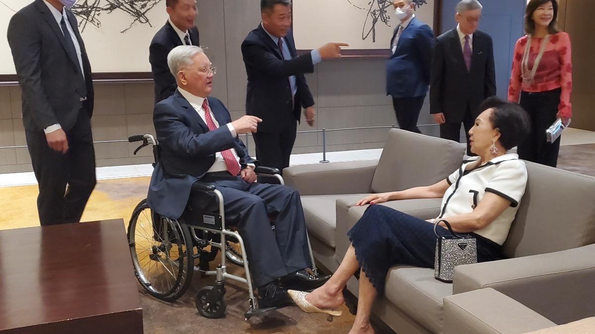 連戰今舉辦60週年鑽石婚宴,也祝慶90歲生日。(圖/連辦提供)。