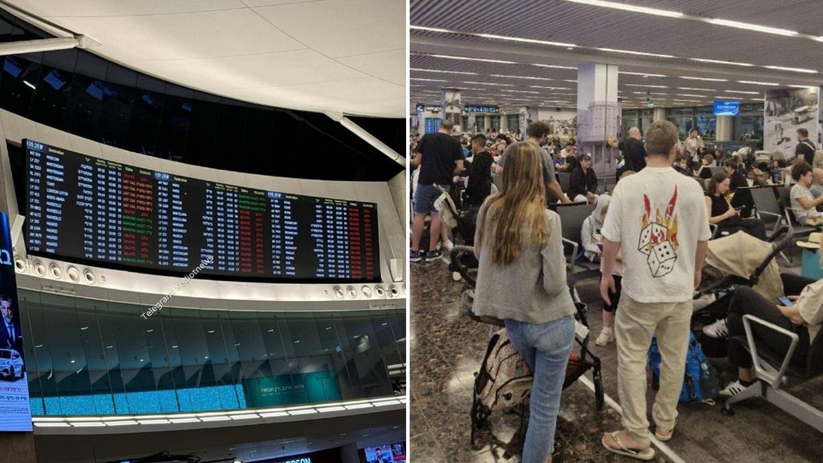 真主黨報復射320枚火箭彈 以色列機場航班大亂旅客塞爆卡關