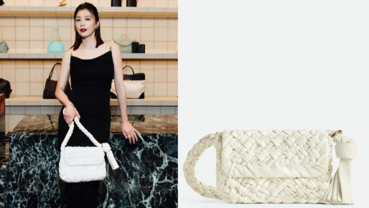 BOTTEGA VENETA Kalimero Città。(圖/翻攝自IG:賈靜雯、Bottega Veneta)