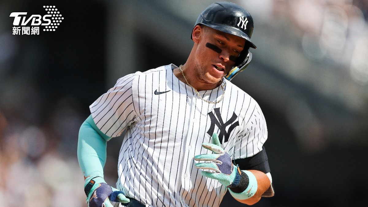 賈吉是MLB史上首位能在9月前至少50轟、120打點、100保送的打者。(圖/達志影像美聯社)
