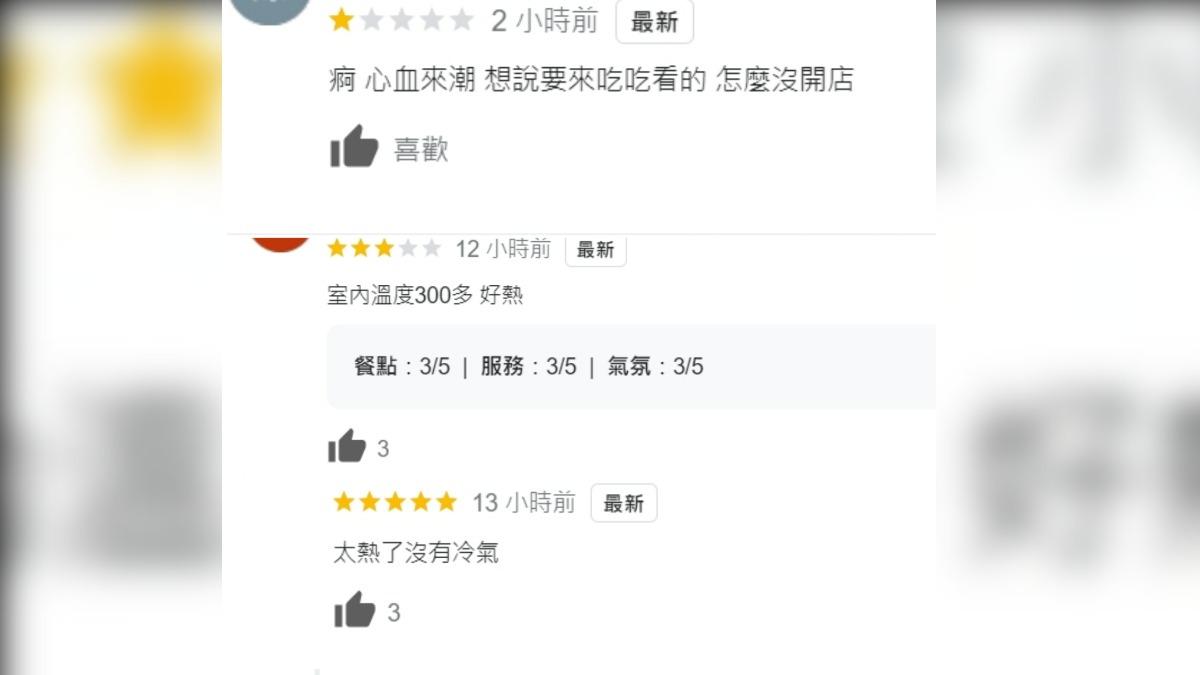 有網友在Google評論區留下負評。(圖/翻攝自Google評論)