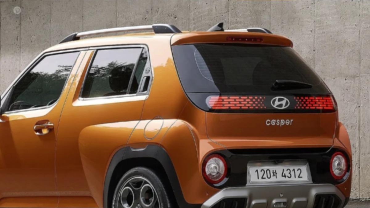 Casper車門把手上的微笑圖案即使改款也依舊保留。(圖/Hyundai提供)