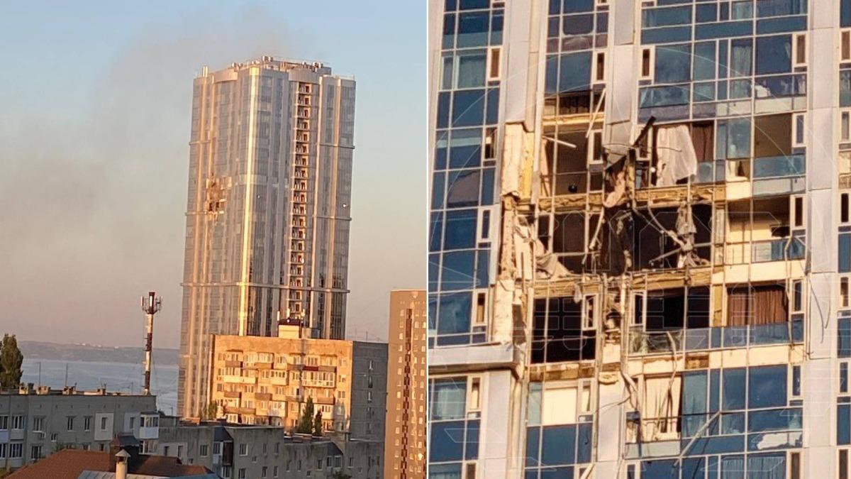 烏克蘭西北部城市盧茨克有棟公寓大樓遭到破壞,導致1人身亡。(圖/翻攝自X@DrJain21)