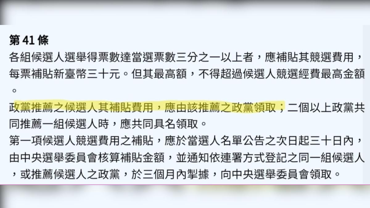 選罷法第41條。(圖/翻攝自游淑慧臉書)