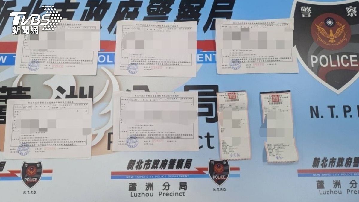 蘆洲警方攔查改裝車、噪音車輛，2晚開出43張交通罰單。（圖／TVBS）