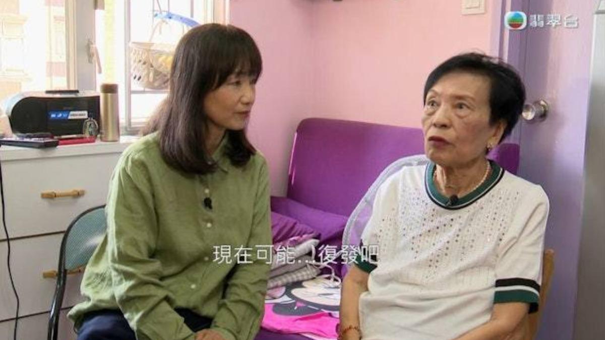 余慕蓮在好友米雪及安德尊陪伴下,把遺產捐給慈善機構。(圖/翻攝自東張西望)