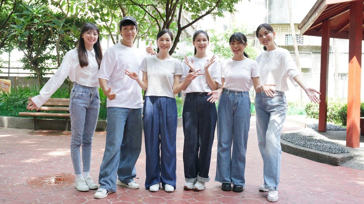 左起:林巧媛、林孫煜豪、張本渝、林亭莉、李夢苡。(圖/大愛提供)