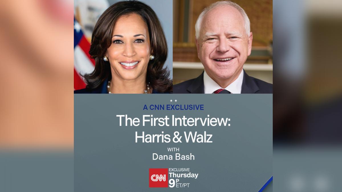 賀錦麗(Kamala Harris)台灣時間30日上午9時將接受《CNN》專訪。(圖/翻攝自《CNN》)