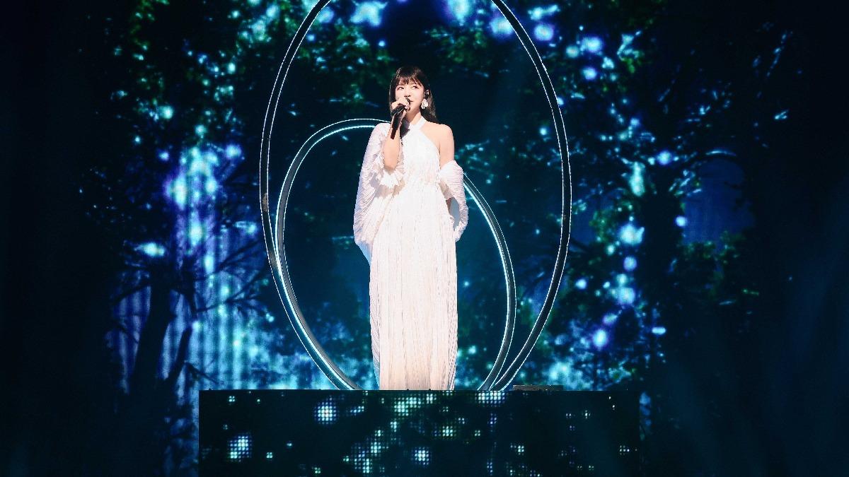 丁噹也向在台下的爸爸告白。(圖/相信音樂提供)