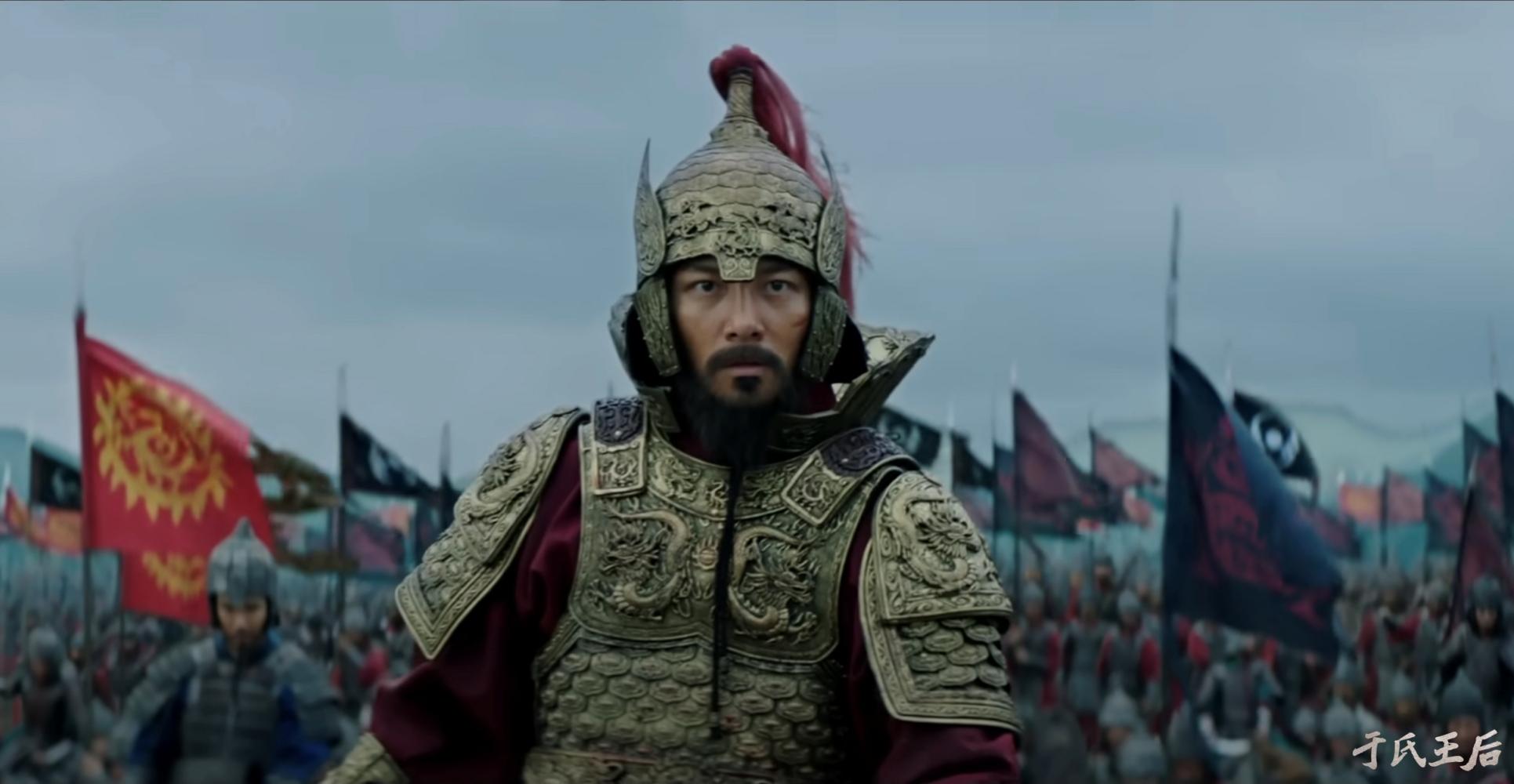 池昌旭飾演高句麗一國之君,在戰前騎乘馬上對千軍萬馬信心喊話。(圖/Hami Video提供)