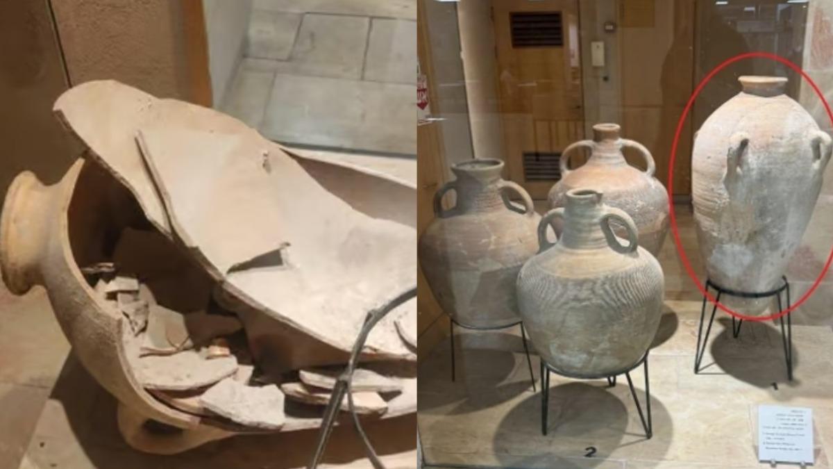皮孩手癢拉一下「3500年陶罐」摔爛! 博物館長大器回:常發生