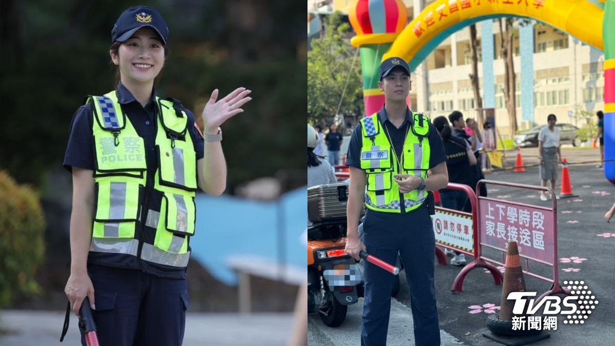 中警護童開學各秀奇招!正妹天菜出動、跳三振舞 還請來媽祖助陣