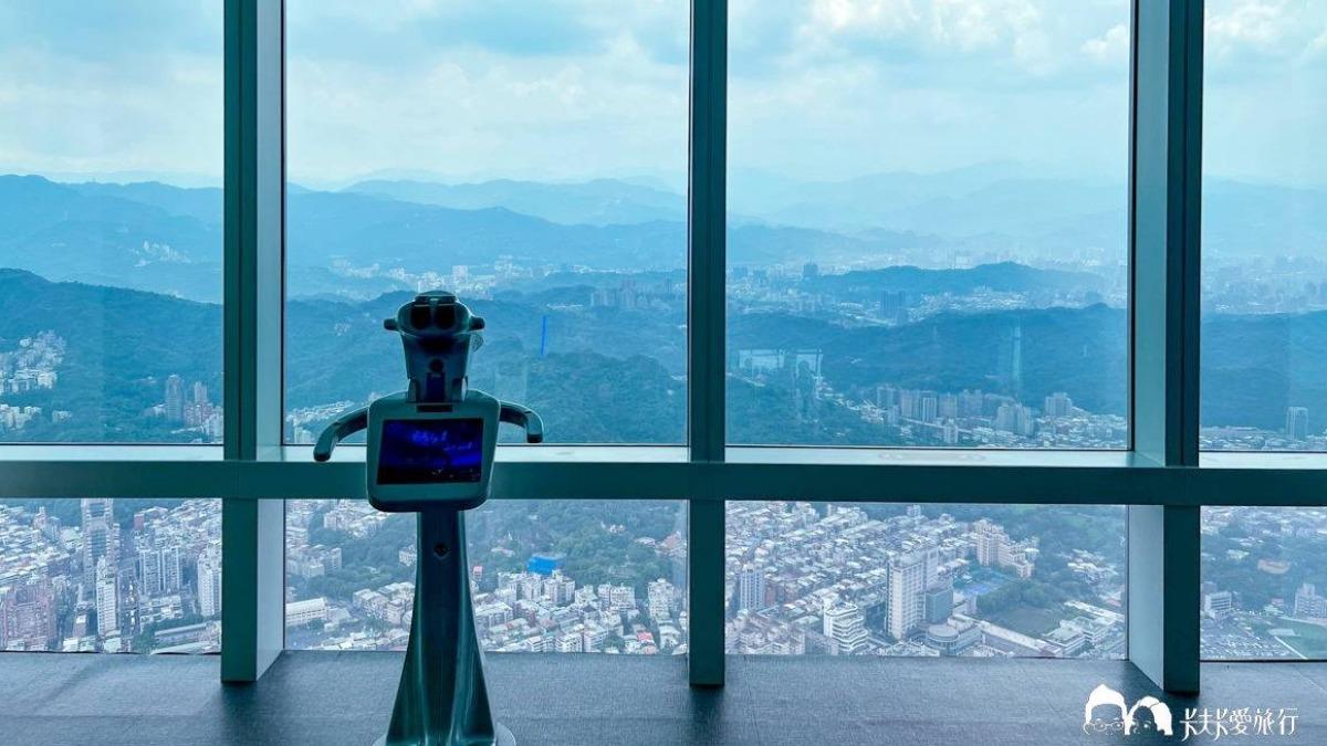 台北101觀景台擁有360度的絕佳視野。(圖/卡夫卡愛旅行)