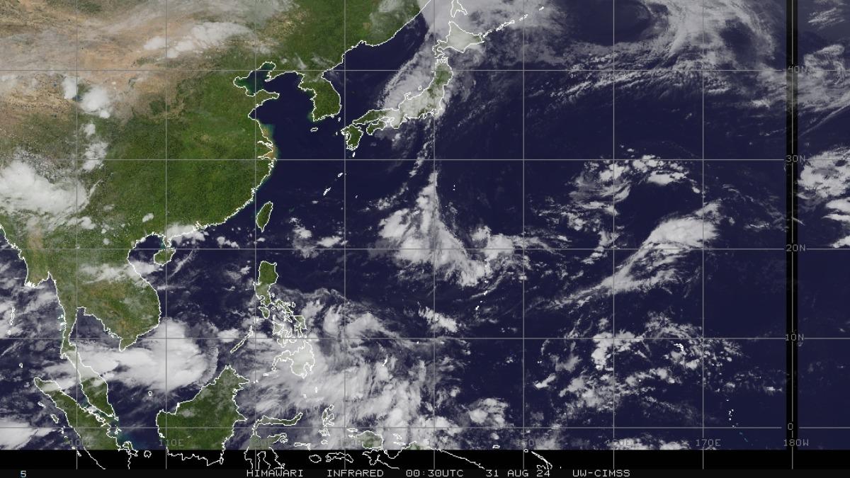 南海到菲律賓東方海面是低壓帶,有利熱帶系統發展。(圖/翻攝Infrared)