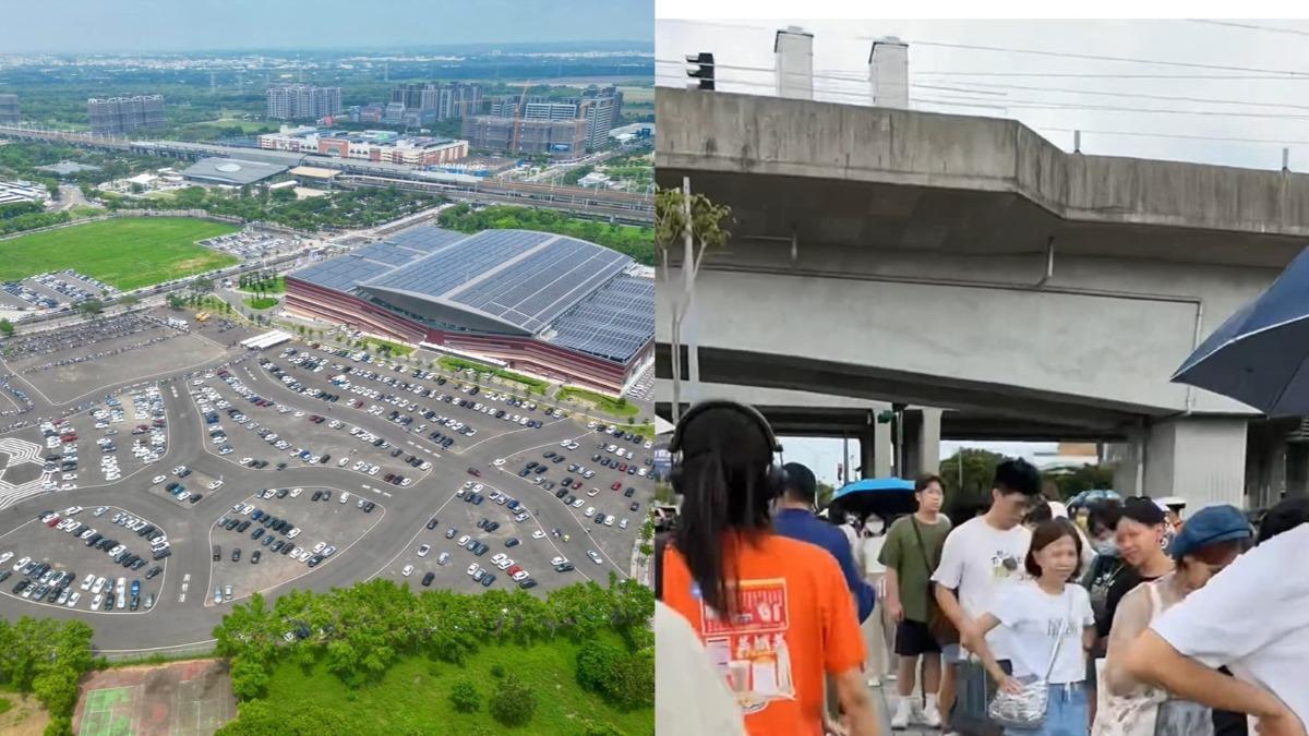 台南文博會倒數2天!「貪吃蛇隊伍」綿延高鐵橋下 壯觀畫面曝光