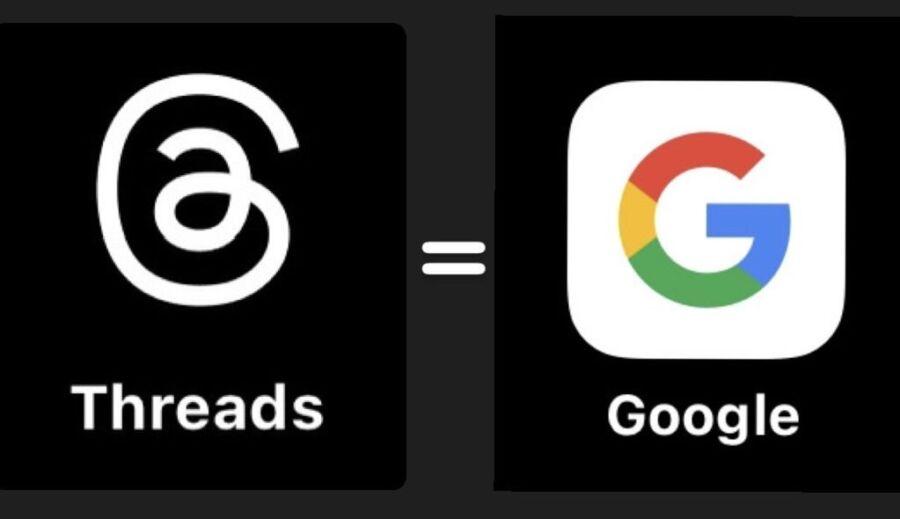 有網友認為，社群軟體Threads就等於Google，釣出許多用戶共鳴。（圖／翻攝Threads）