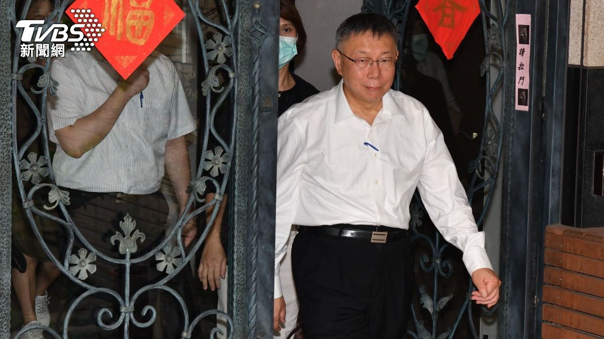 民眾黨主席柯文哲。(圖/胡瑞麒攝)