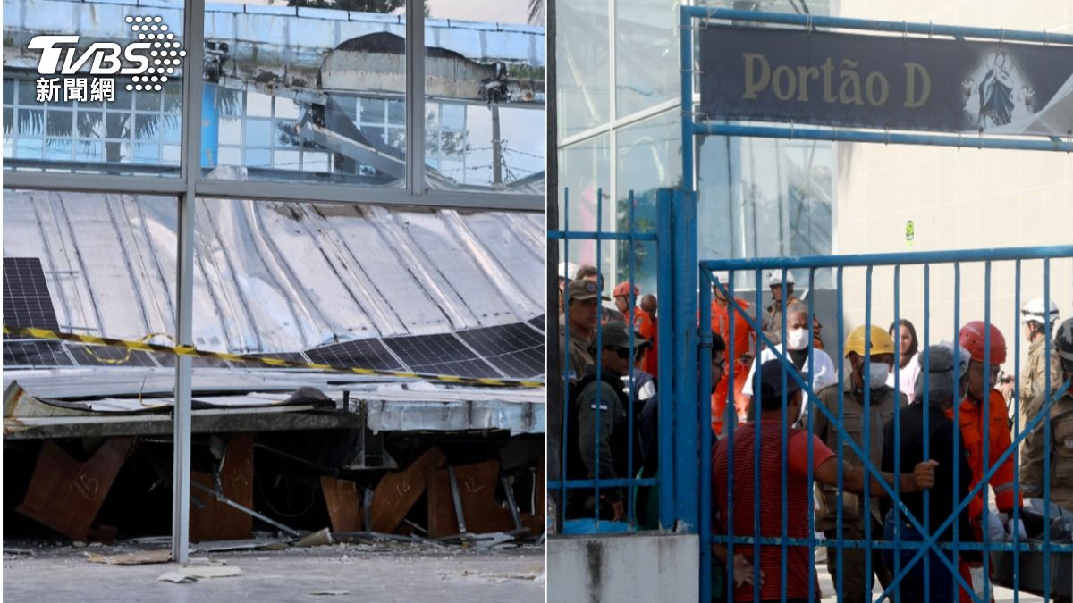 有片/巴西教堂發食物整片屋頂突坍塌 民眾逃不掉被重壓釀2死