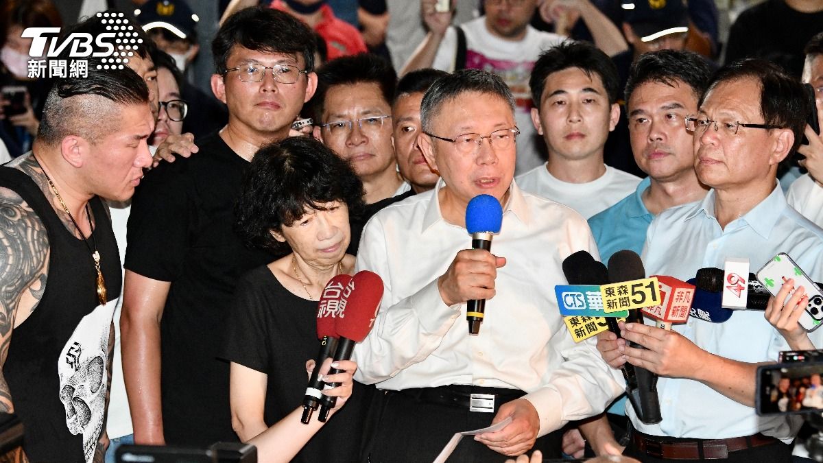 民眾黨主席柯文哲稱法官扛住所有壓力。 (圖/胡瑞麒攝)