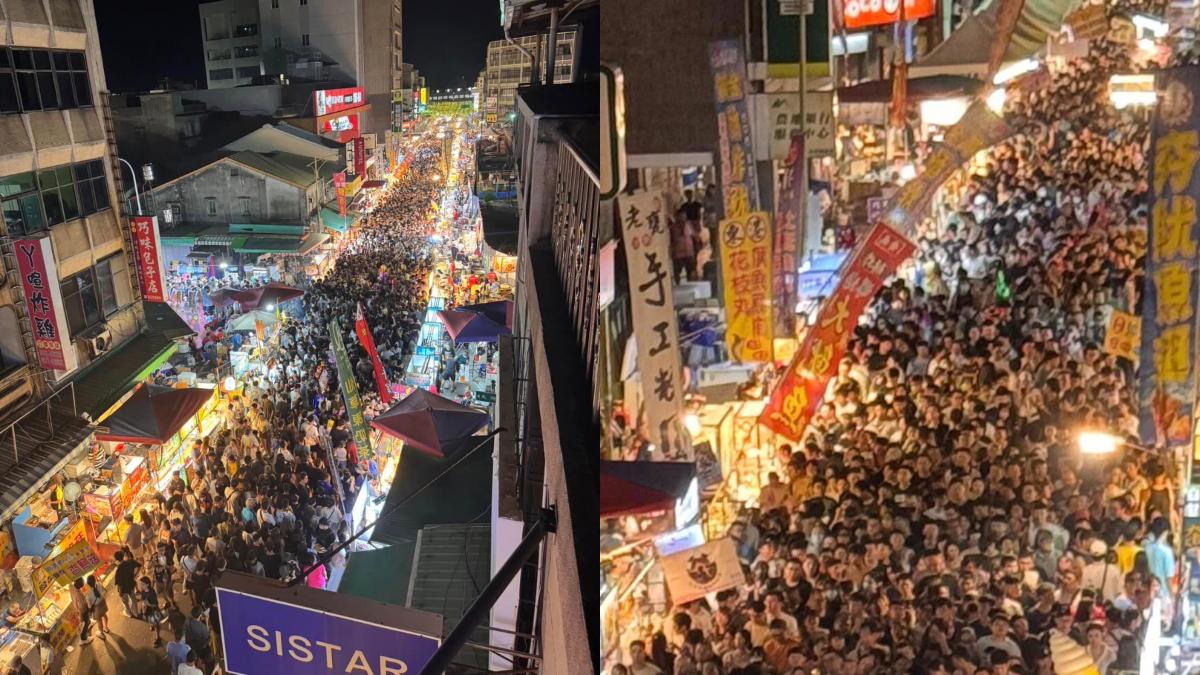 每年僅1天！苑裡「鬼門關大夜市」湧10萬人潮　空拍圖曝光