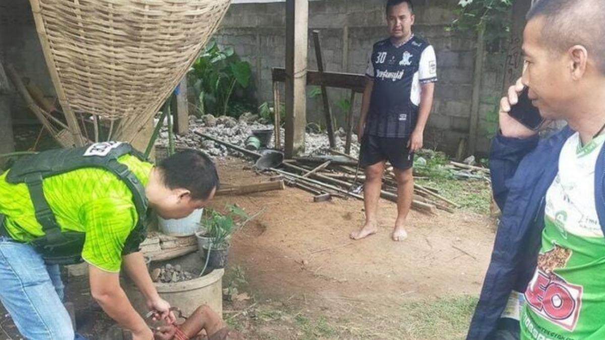 人神共憤!泰男吸毒狠弒83歲祖母 鋤頭砸頸還持刀捅臉