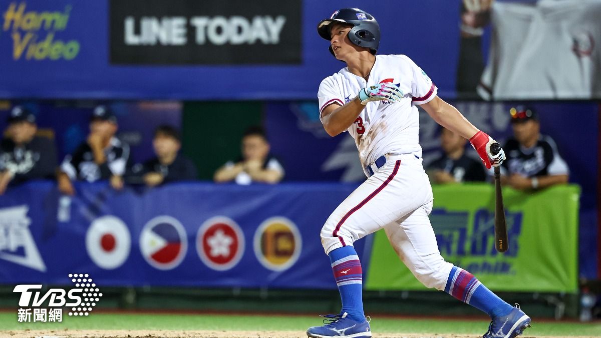 U18亞青/助台灣搶勝!江庭毅「攻守俱佳」單場敲3安打