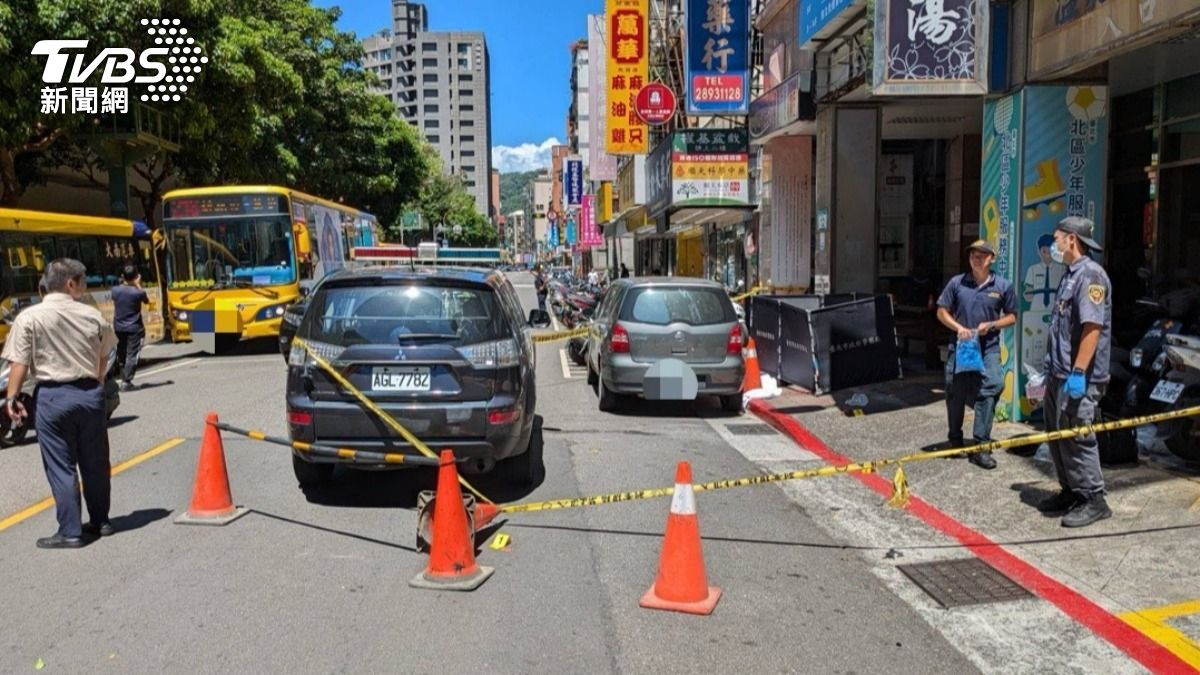 台北市北投稍早傳出墜樓案。(圖/TVBS)